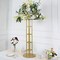 Gold 46 in Round Top Metal Floral Riser DISPLAY STAND Centerpiece Party Events